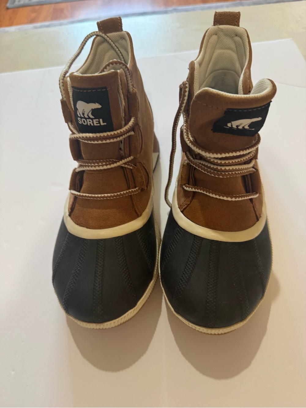 Sorel Kids Brown and Black Waterproof Duck Boots